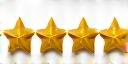 Limang bituin na rating.